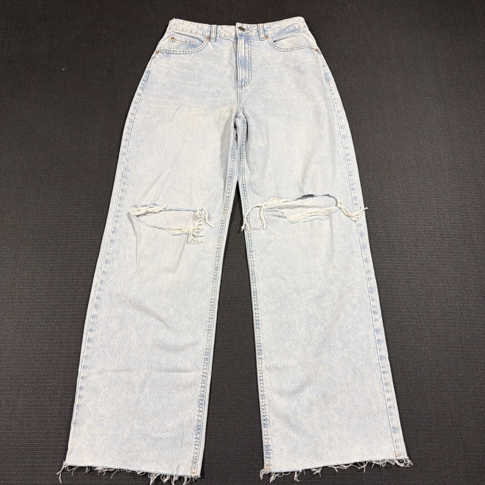New Garage Denim urbain a Jambe Large street wide Leg Size 07/28 - Picture 1 of 6